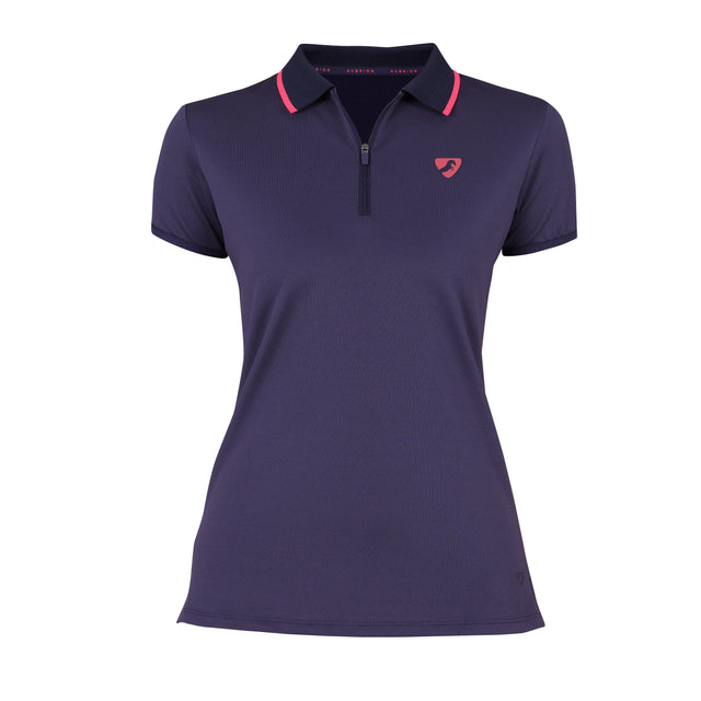 Shires Aubrion Ladies Poise Tech Polo #colour_navy-blue