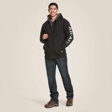 Ariat Men's Rebar All-Weather Full Zip Hoodie #colour_black