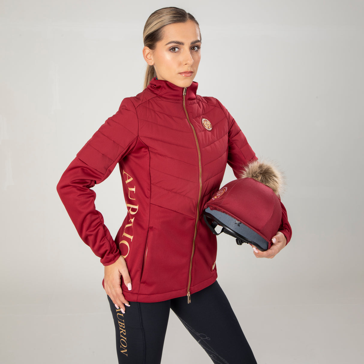 Shires Aubrion Team Insulated Jacket #colour_red