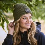 Weatherbeeta Adults Fleece Lined Beanie #colour_olive-night