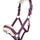 HKM Head Collar -Bischofshofen- with Plush Padding #colour_wine-red