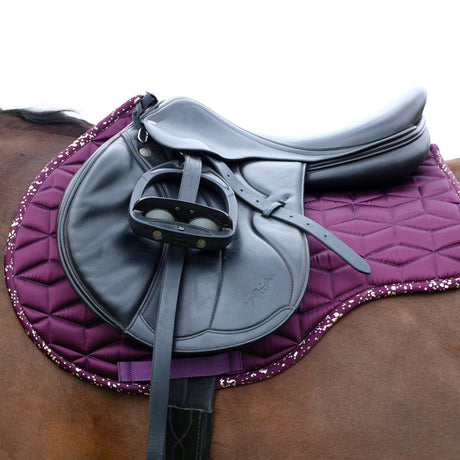 Hy Equestrian Enchanted Collection Saddle Pad #colour_plum-rose-gold