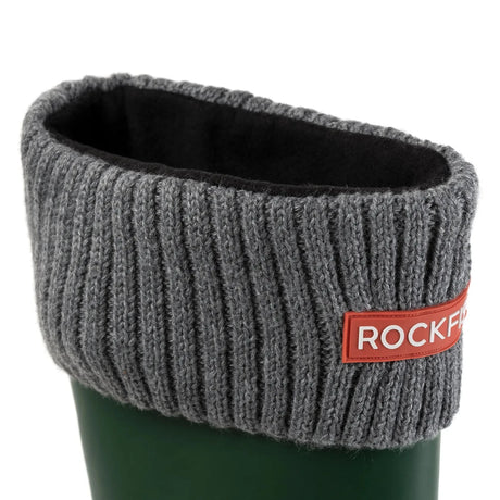 Rockfish Womens Boot Liner #colour_ribbed-black-grey