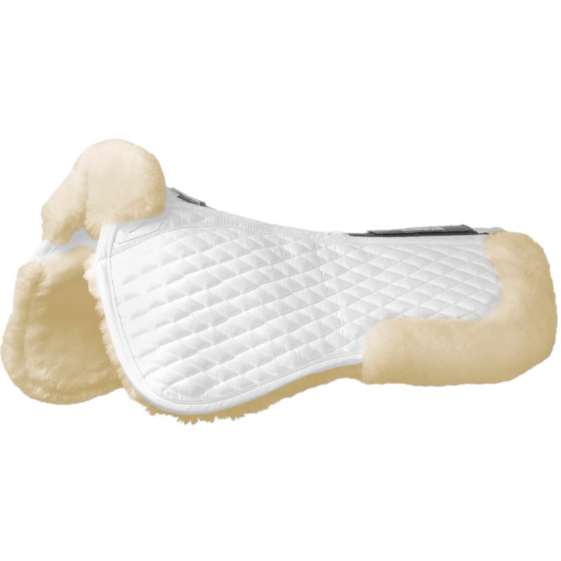 Stubben Streamline Lambswool Dressage Half Pad #colour_white