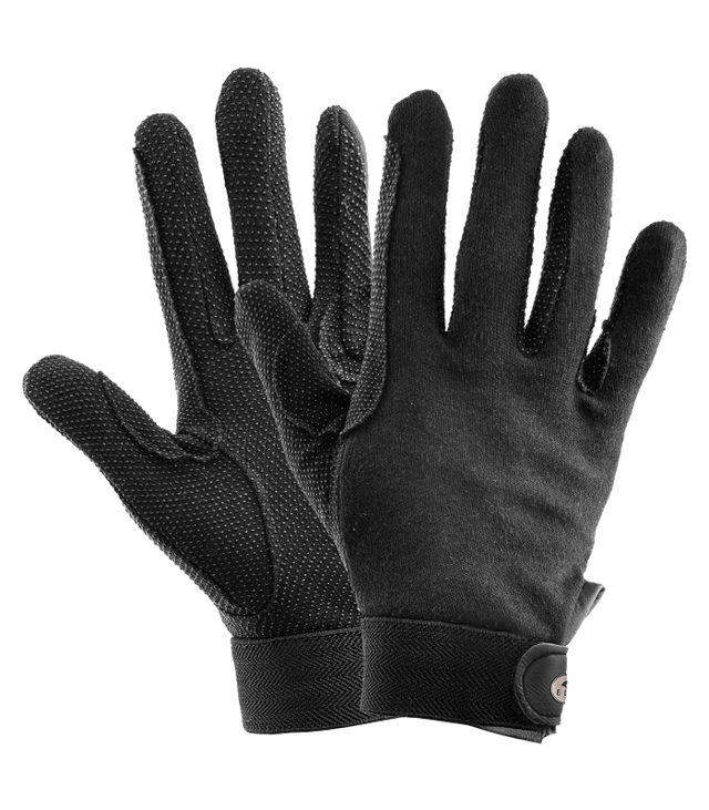 ELT Child Picot Winter Cotton Gloves #colour_black