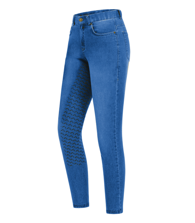 ELT Ladies Luna Jeans Breeches #colour_jeans-blue