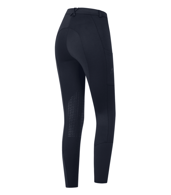 E.L.T Essential Ladies Knee Silicone Breeches #colour_deep-blue