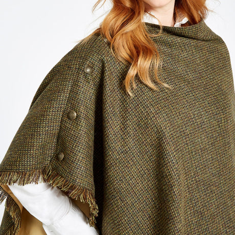 Dubarry Womens Hazelwood Tweed Poncho #colour_heath