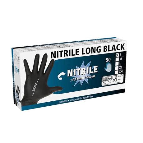 All-Purpose Glove Nitrile Long #colour_black