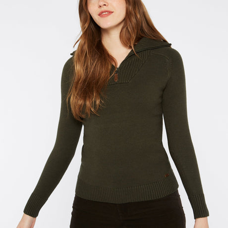 Dubarry Womens Rosmead Sweater #colour_olive