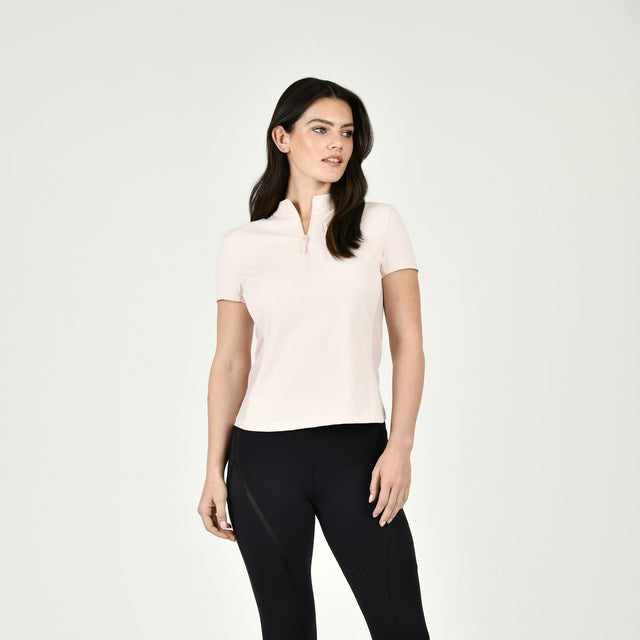 Weatherbeeta Ladies Rome Short Sleeve Riding Top #colour_blush