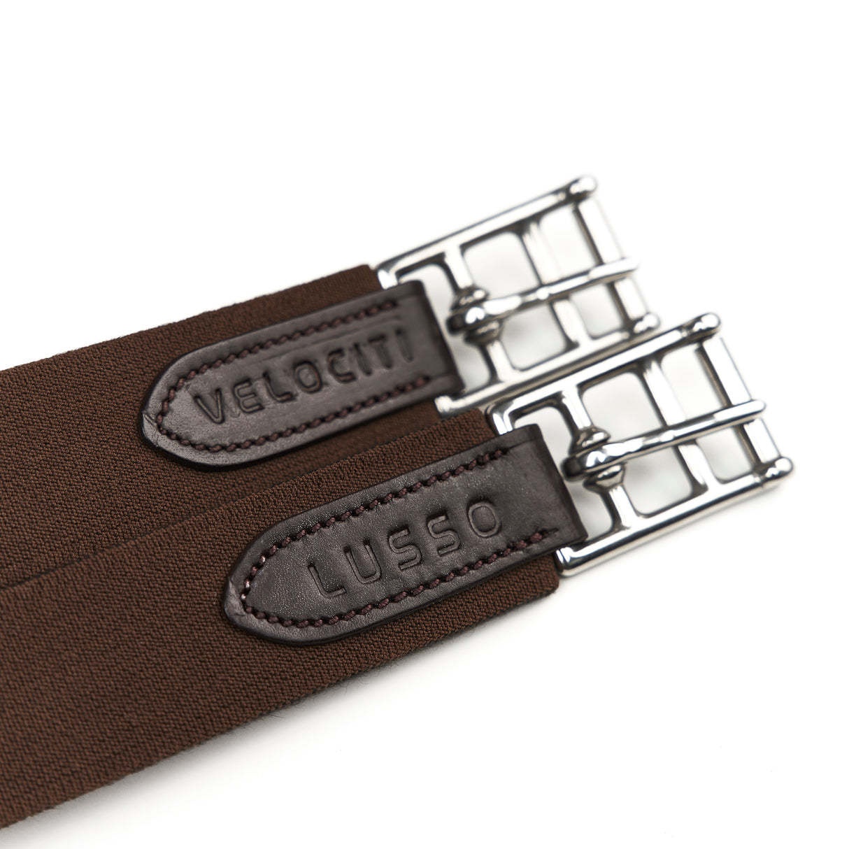 Shires Velociti Lusso Anatomical Stud Girth #colour_brown