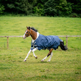 Horseware Ireland Amigo Bravo 12 XL 0g Lite Turnout Rug #colour_navy-titanium-grey-silver