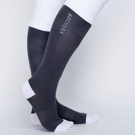 Mochara Long Riding Socks 2 Pack #colour_charcoal-grey