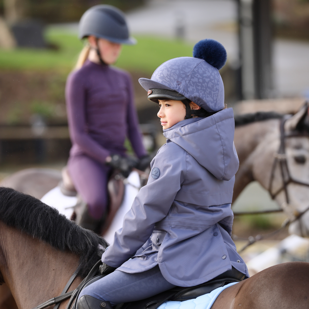 Shires Aubrion Children's Palisade Waterproof Coat #colour_blue