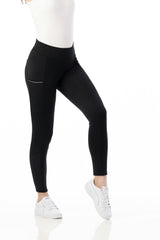 Equitheme Ladies Brigitte Silicone Seat Pull-On Breeches #colour_black