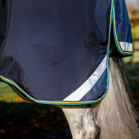 Horseware Ireland Rambo Duo Force 2.0 #colour_navy-teal-yellow-navy