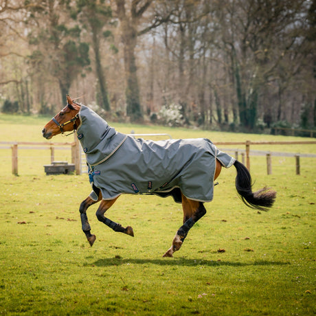 Horseware Ireland Amigo Bravo 12 Plus Bundle V-Front 50g Turnout Rug #colour_dark-shadow-navy-rose