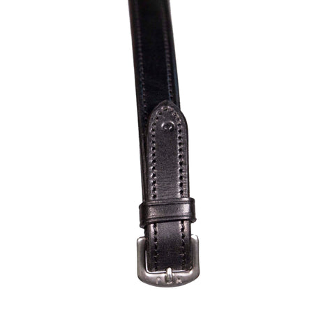 Henry James Xtreme Eventer Rubber Reins #colour_black