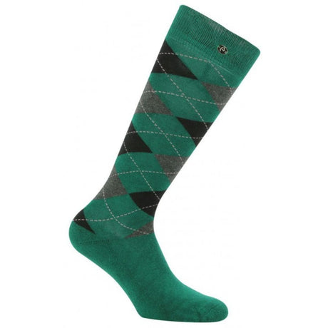Equitheme Argyle Socks #colour_green-black