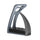 Safe Riding Contemporary S-Stirrups Pair of Clips #colour_aluminum-grey