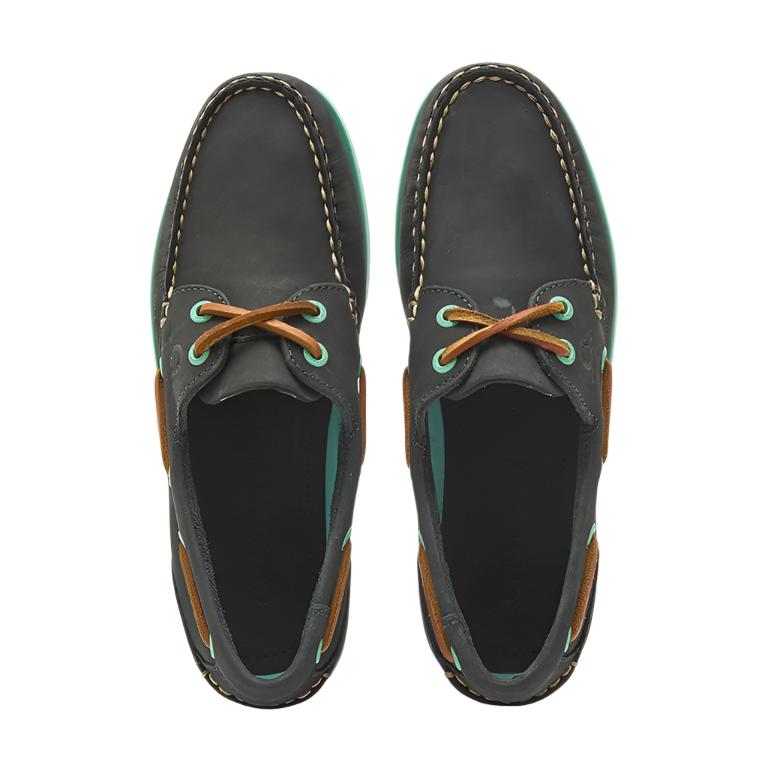 Chatham Pippa II G2 Leather Boat Shoes #colour_navy-aqua