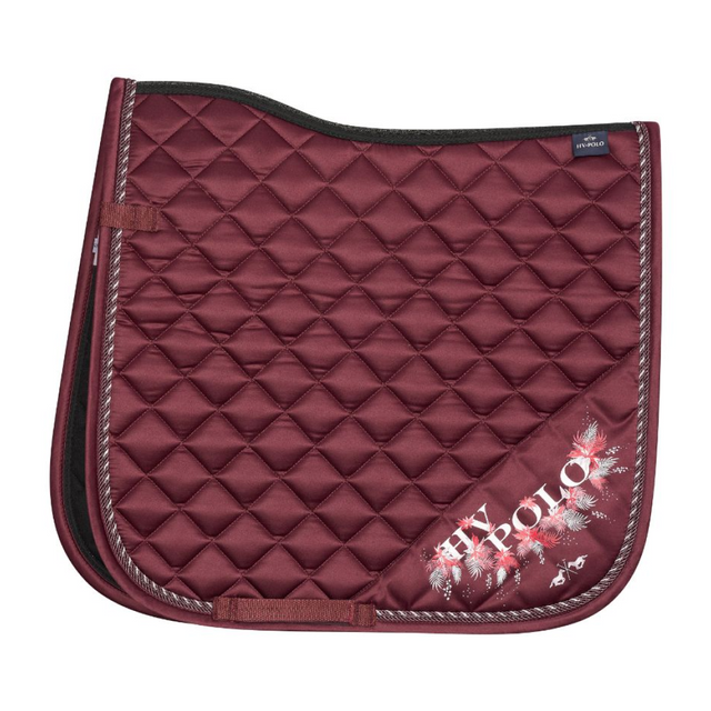 HV Polo Jackie Dressage Saddle Pad #colour_dark-berry