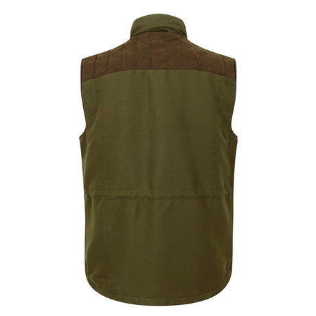 Hoggs of Fife Kincraig Men's Field Waistcoat #colour_olive-green