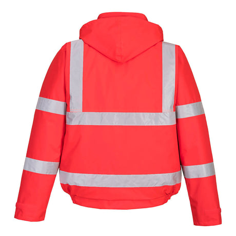 Portwest Hi-Vis Bomber Jacket #colour_red