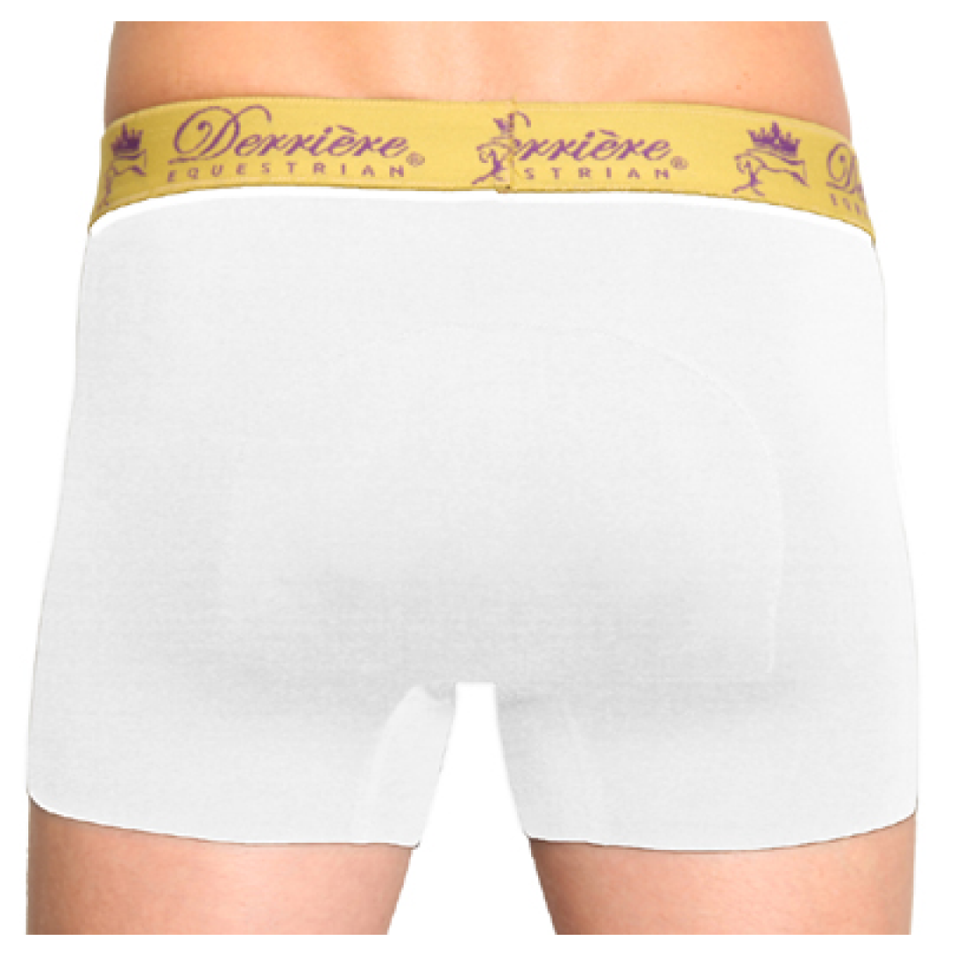 Derriere Equestrian Performance Padded Shorty Male #colour_white