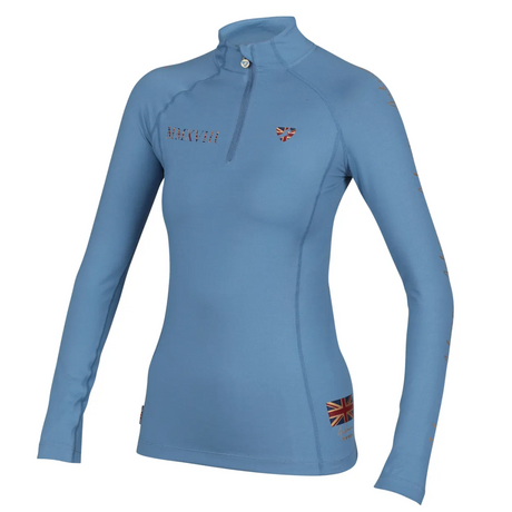 Shires Aubrion Team Long Sleeve Ladies Base Layer #colour_steel