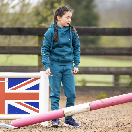 Shires Aubrion Team Girls Hoodie #colour_teal