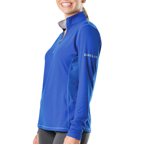 Dublin Kylee Long Sleeve Ladies Technical Shirt #colour_colbalt