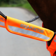 Shires EQUI-FLECTOR High Visibility Bridle or Halter Bands #colour_orange